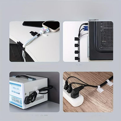 Self Adhesive Cable Clip, 30Pcs Cable Management Holder, Multipurpose Cable Organizer, Home Organizer for Desk, Office, Bedroom, Living Room