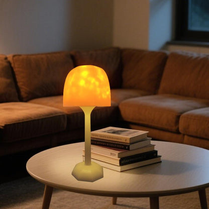 Ocean Wave Projector Table Lamp 16-Color Atmosphere Light USB Rechargeable Wireless Night Light with Remote Control Dimmable Touch Desk Lamp for Bedroom Living Room Study Home Perfect Gift for Festivals